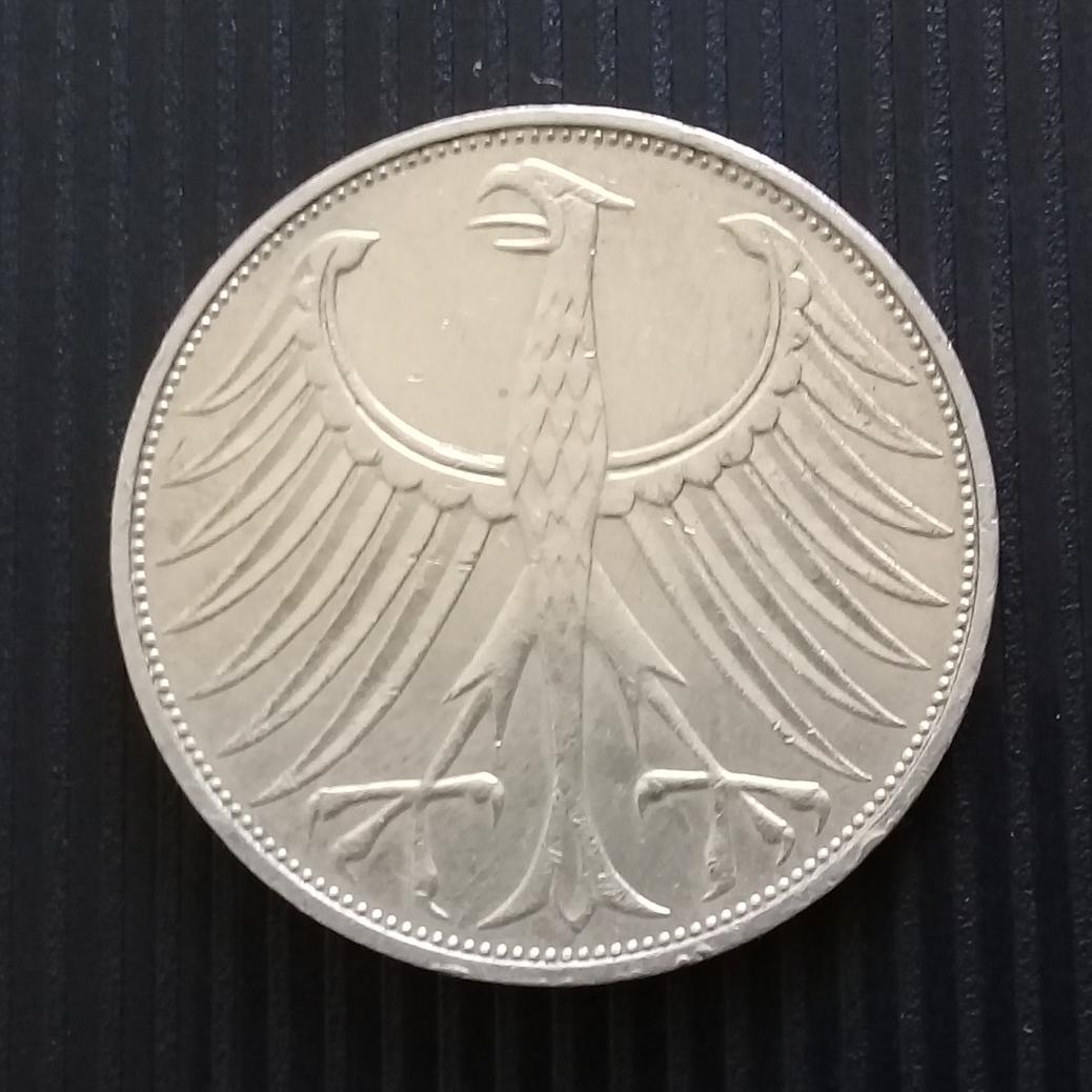 سکه نقره 5 مارک آلمان 1973