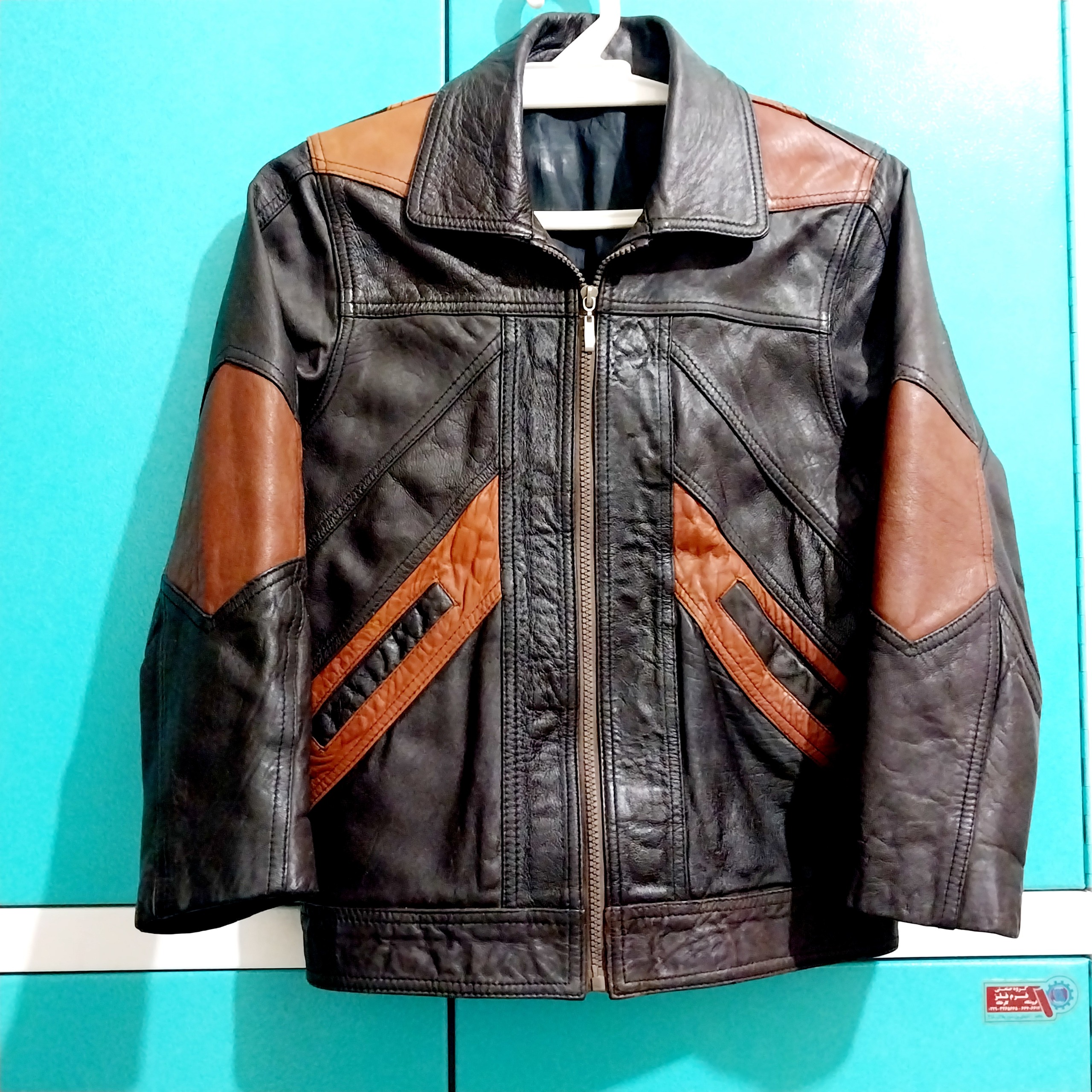 کاپشن چرم طبیعی بچه گانه چرم گوسفندی