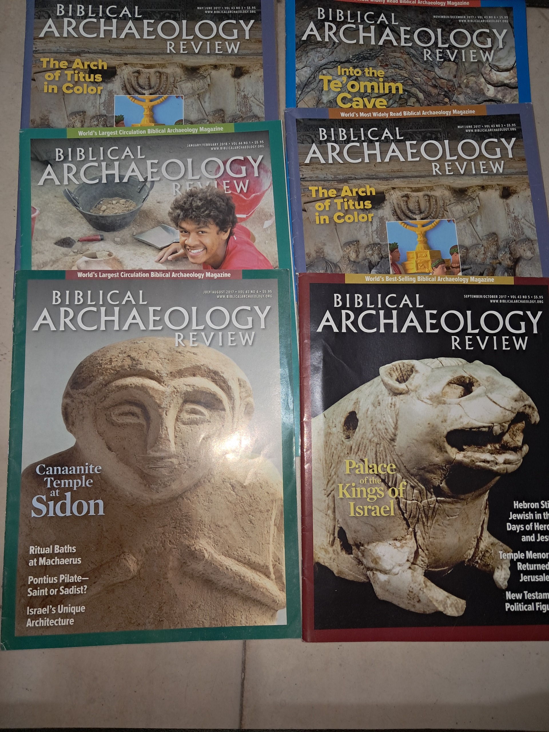 6 عدد مجله biblical archaeology review