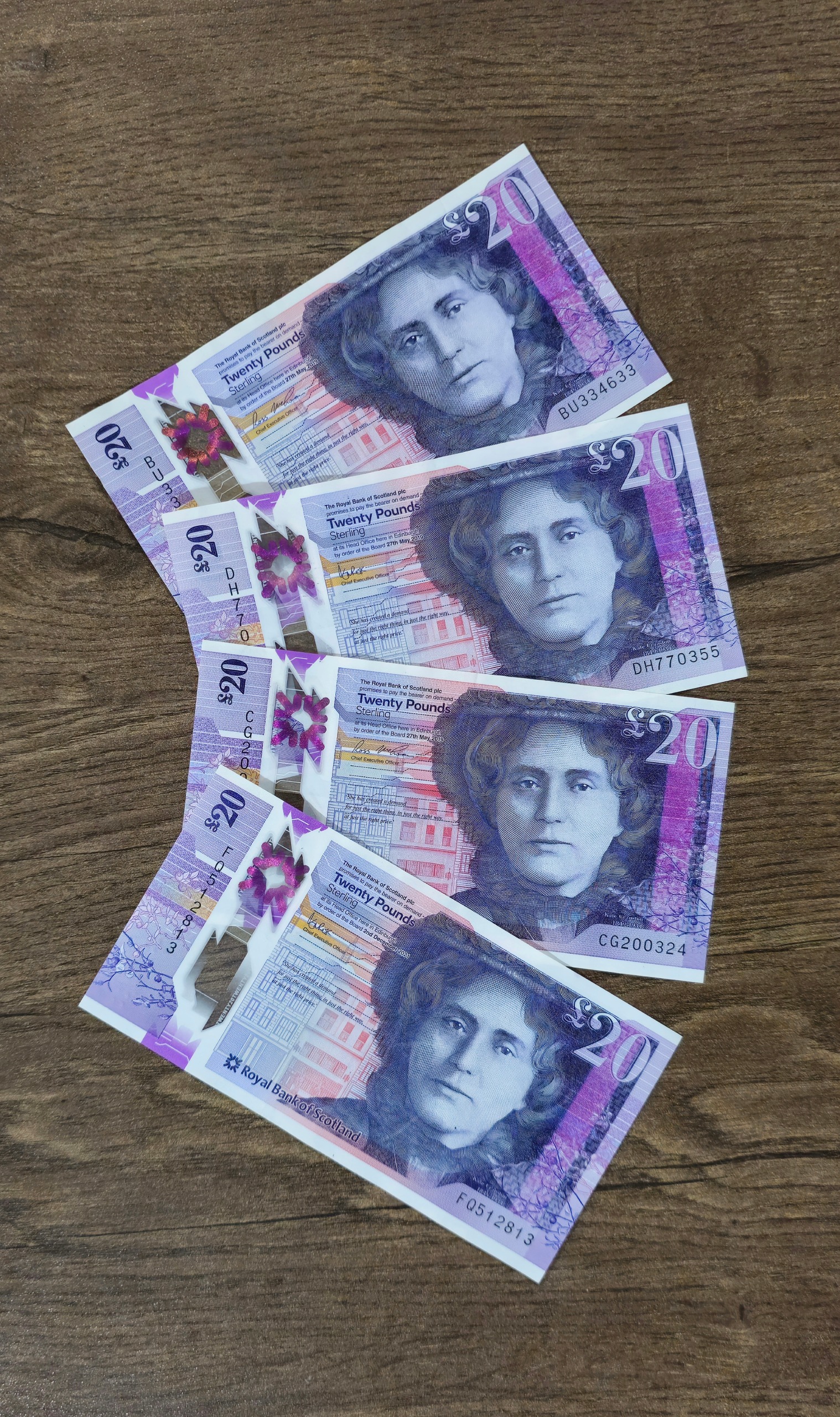 اسکناس 20 پوند پلیمری اسکاتلند کیت کرانستون