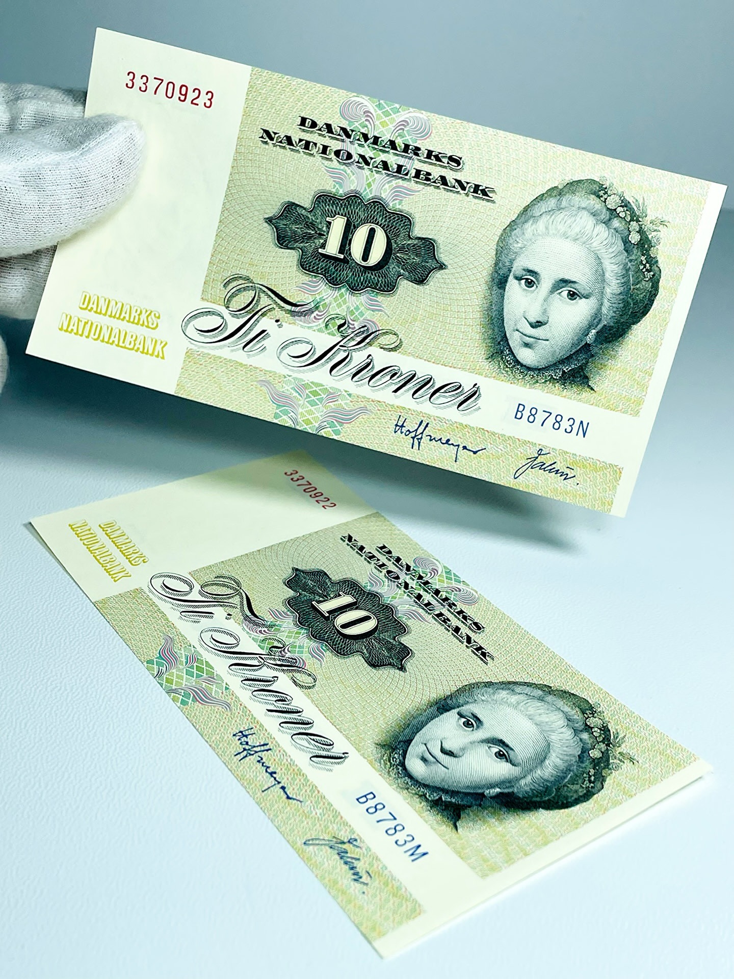 جفت بسیار نایاب و بی نظیر 10 کرون دانمارک 1978