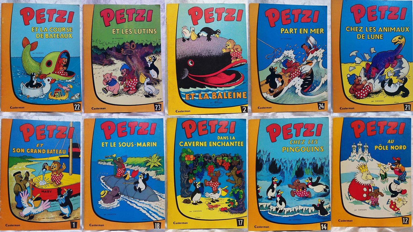 10 جلد پتسی Petzi ( زبان فرانسه )