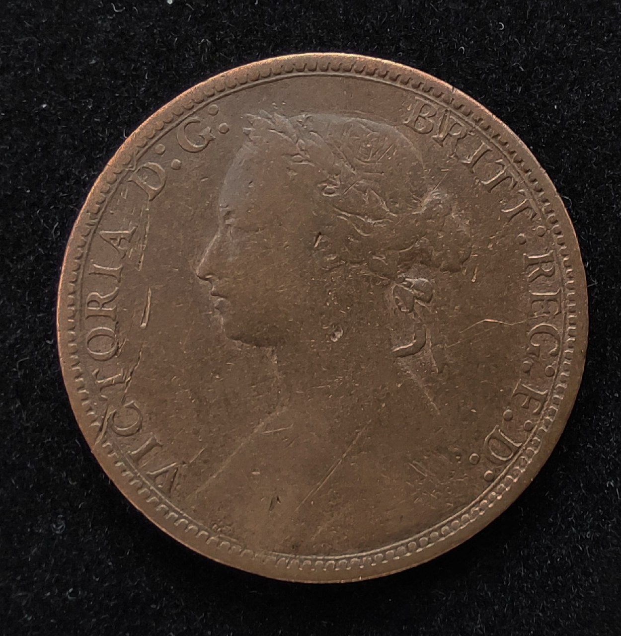 سکه کمیاب بریتانیا 1876 H