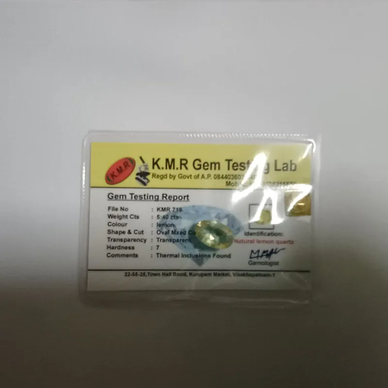 کوارتز لیمویی اصل ومعدنی