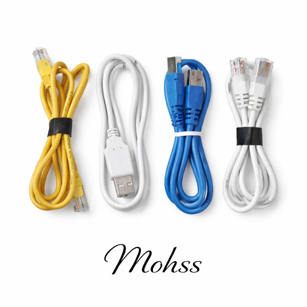 پک 4 عددی کابل شبکه(2) پرینتر(1) و MiniUsb-B (1)