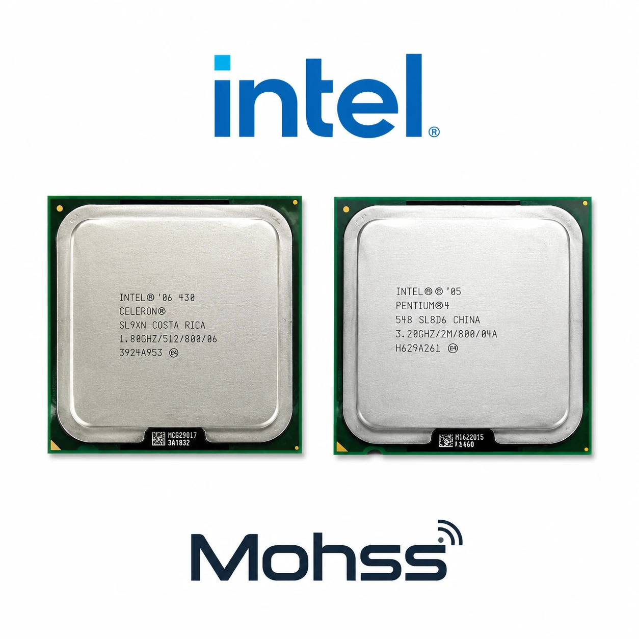 پردازندههای اورجینال Intel (Pentium 4 و Celeron)