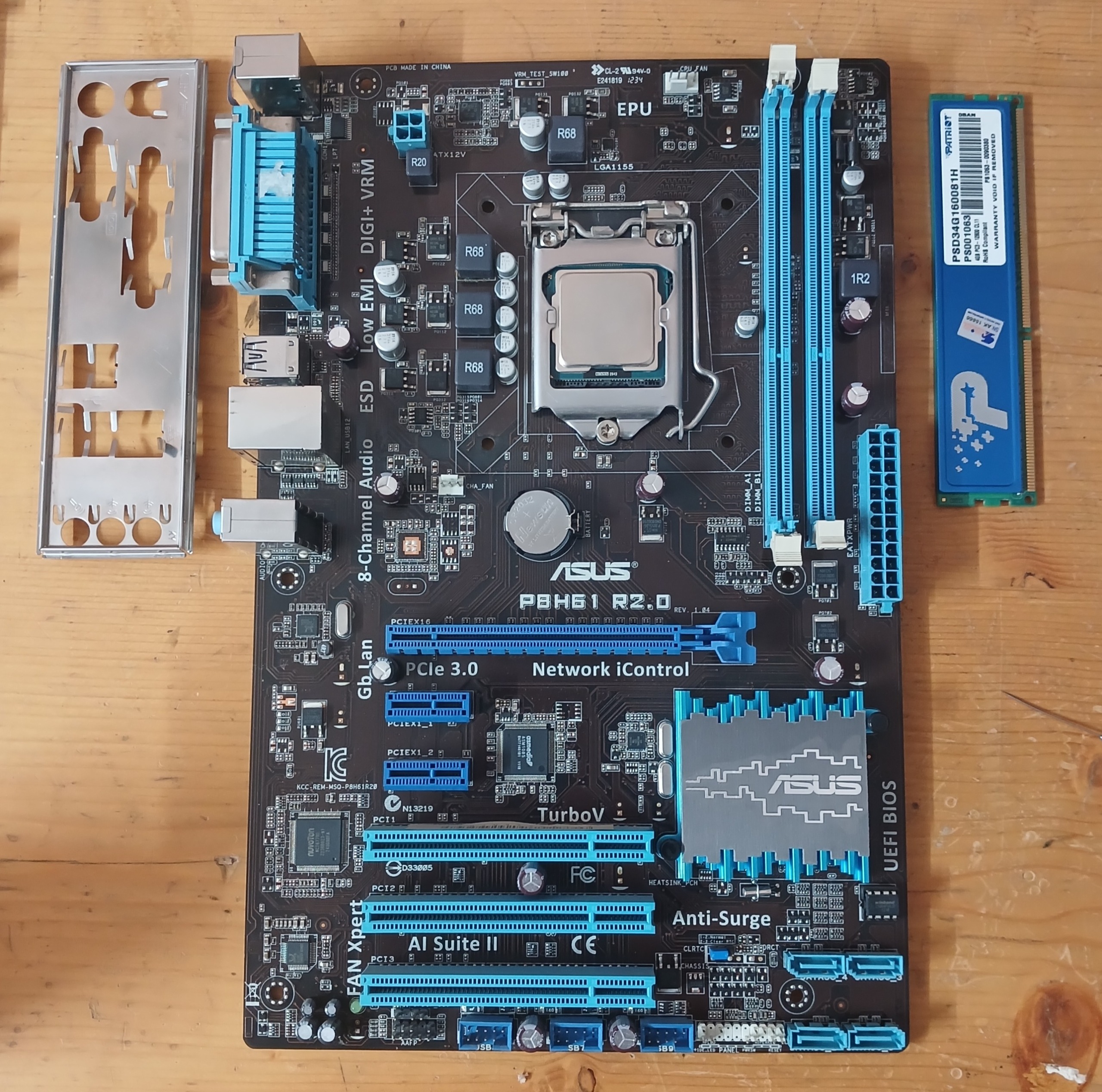 باندل asus با CPU G2020 و رم 4GB DDR3