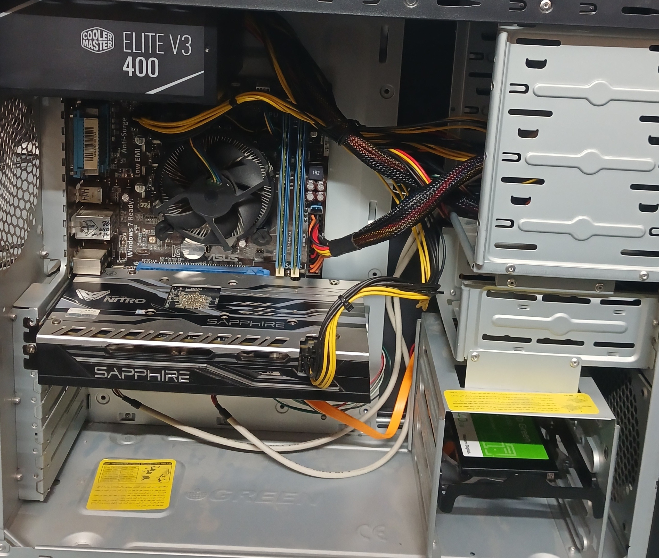 کیس گیمینگ i7 3770 با رم 16GB و Rx470 4GB DDR5