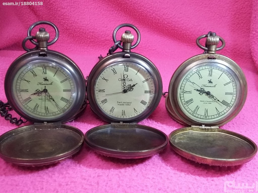 ساعت کوکی برنزی جیبی کمیاب