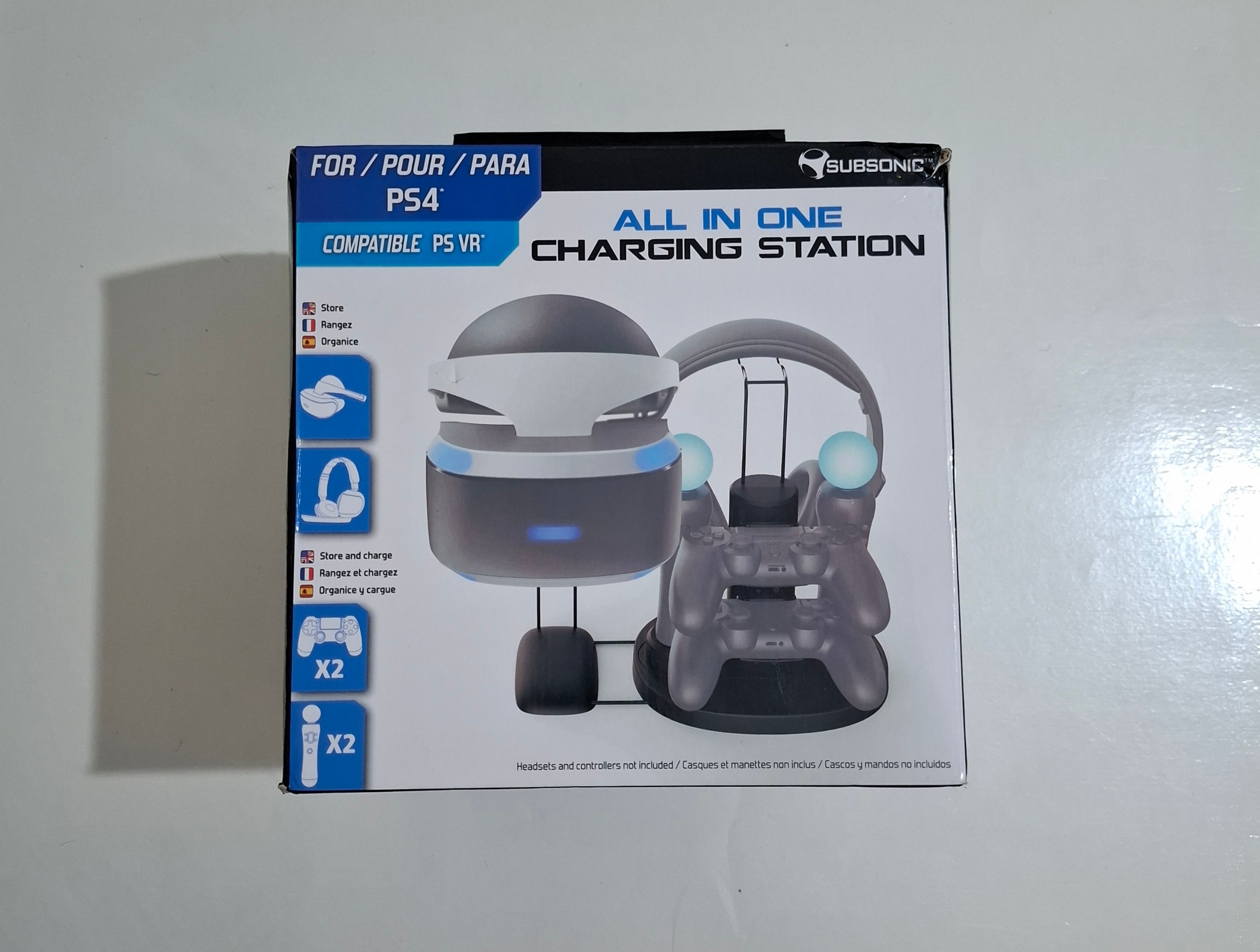 استند شارژر دسته ps4 نگهدارنده هدست وی آر و هدست