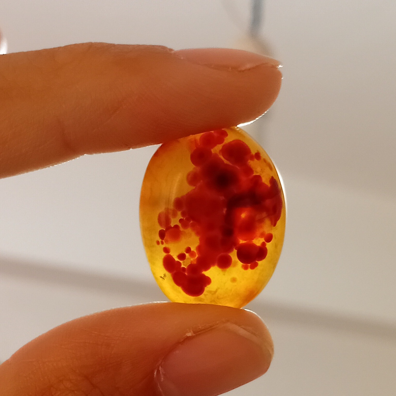 ارسال رایگان نگین عقیق باباقوری هزار چشم درشت