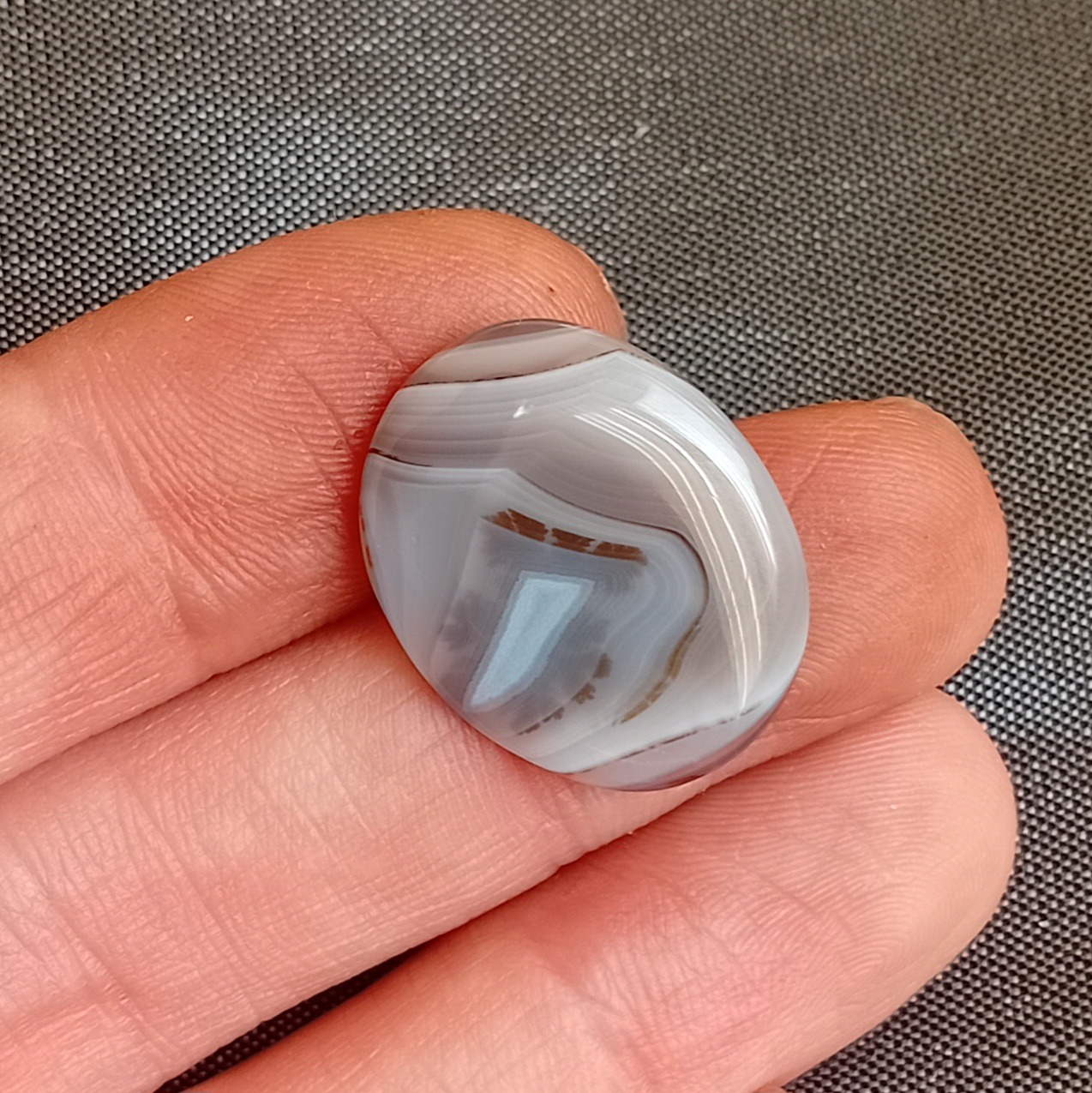 نگین عقیق شجر سلیمانی زیبا (کم پشت )