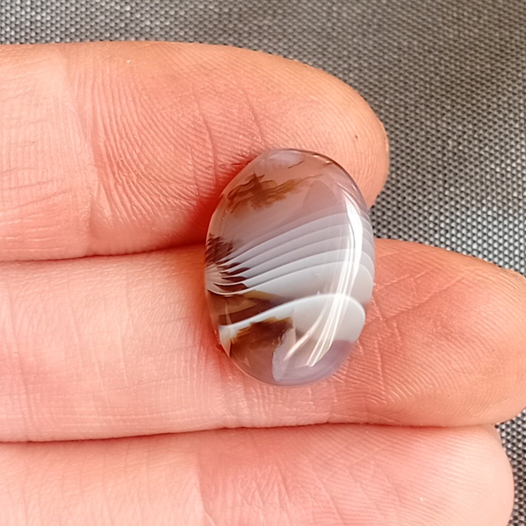 نگین عقیق سلیمانی شجر دار انگشتری