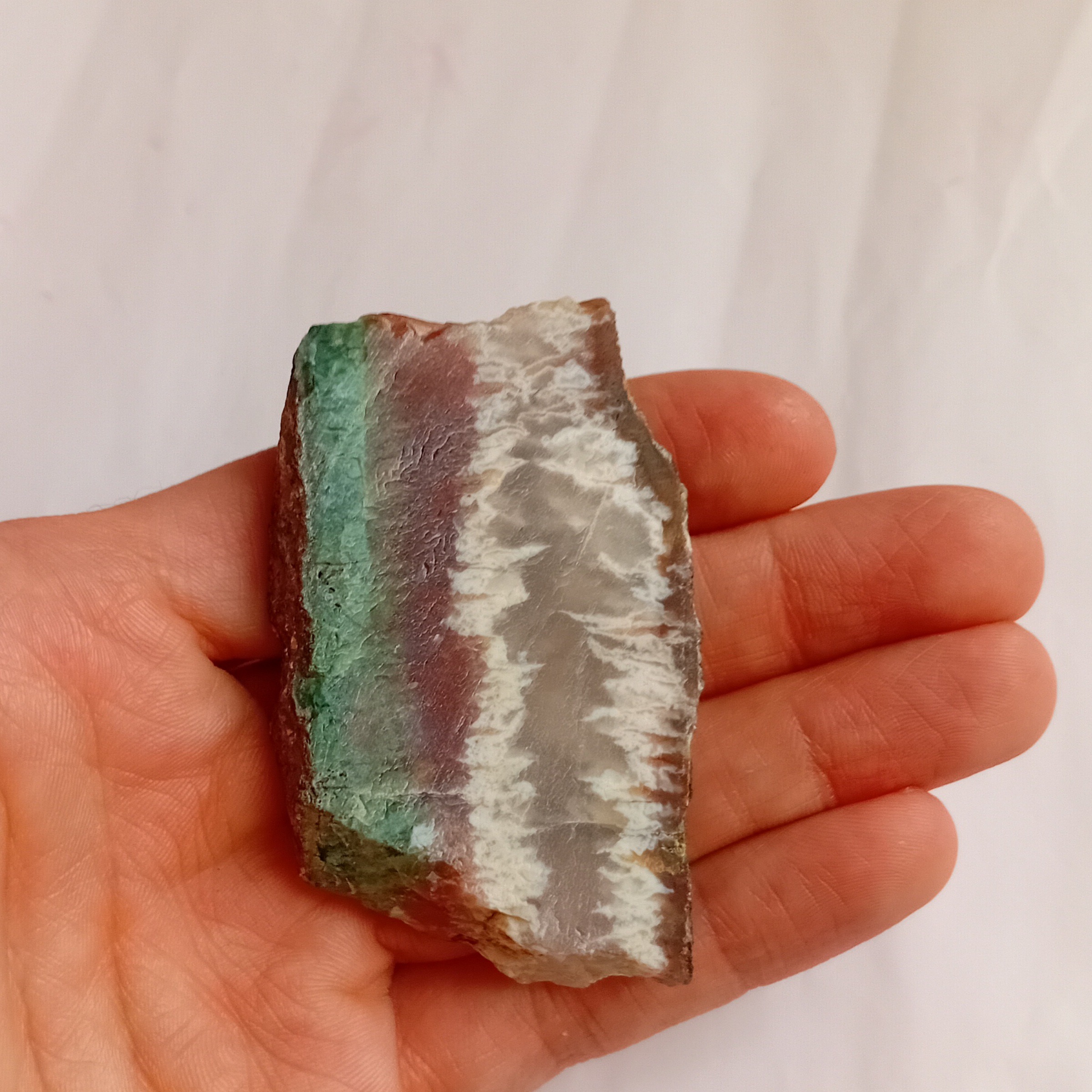 اسلایس عقیق شجر زیبا (بدون پولیش)