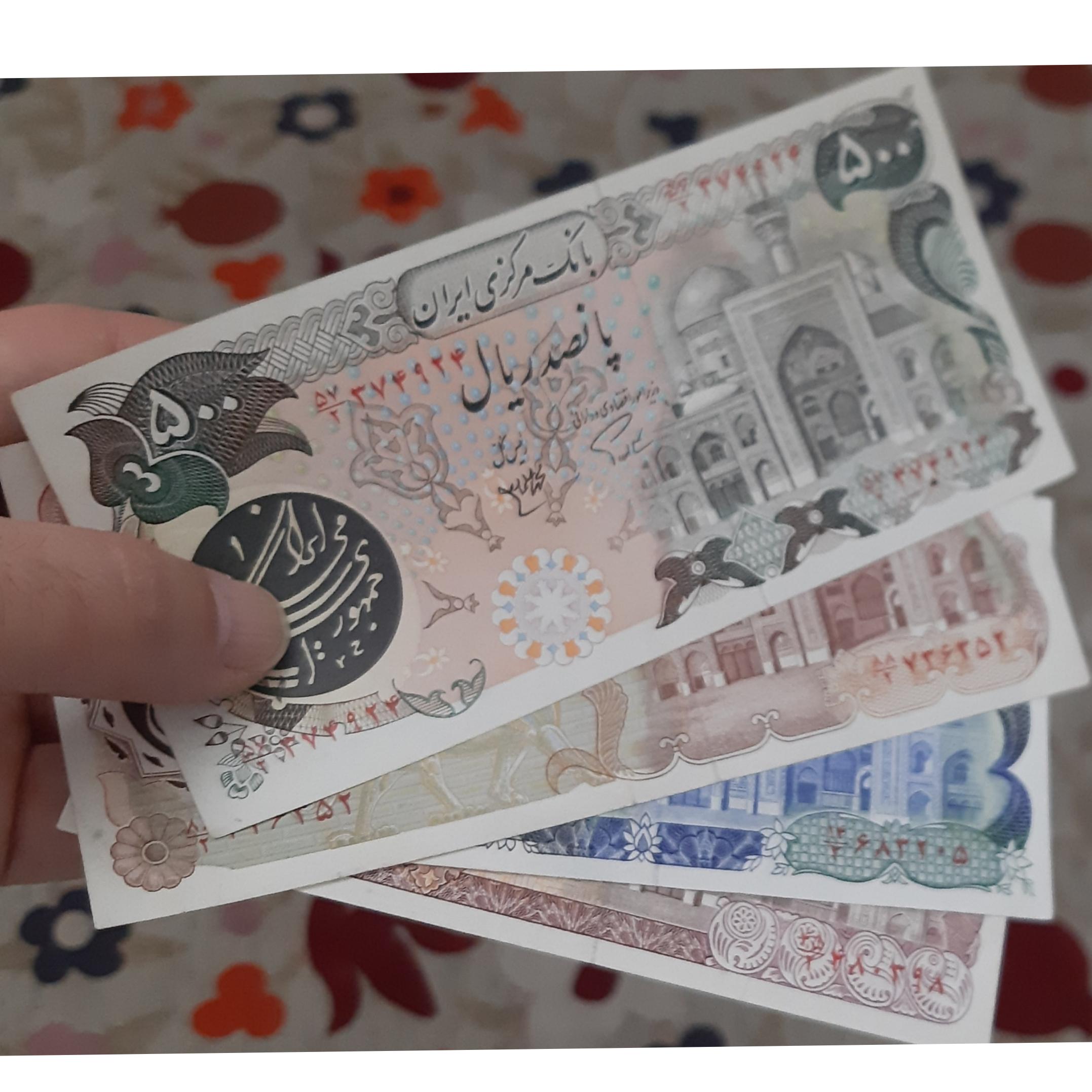 4 عدد اسکناس بارگاهی نسبتا با کیفیت و خوب