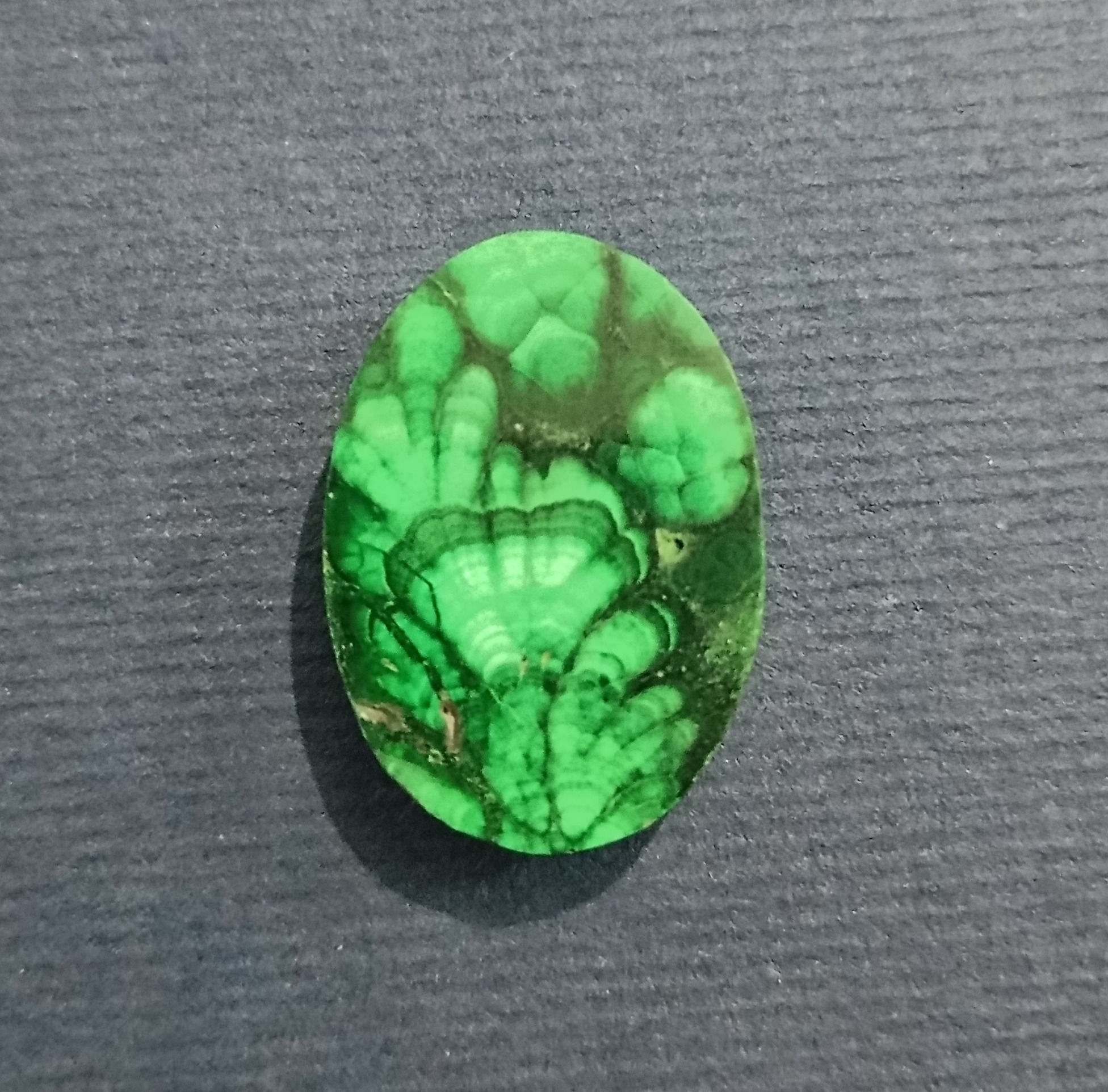 مالاکیت سبز طرح گل شاهکار کلکسیونی