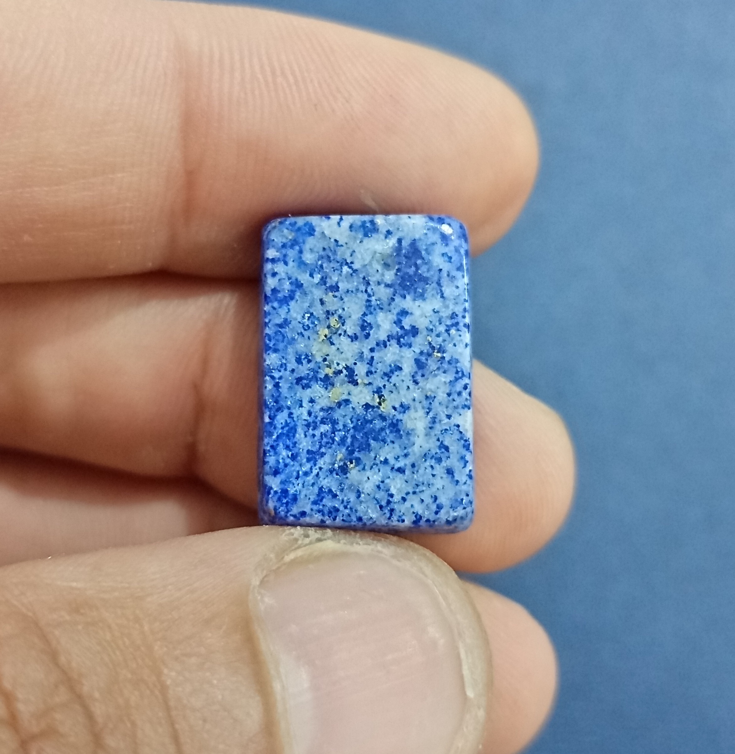 نگین لاجورد معدنی بسیار زیبا