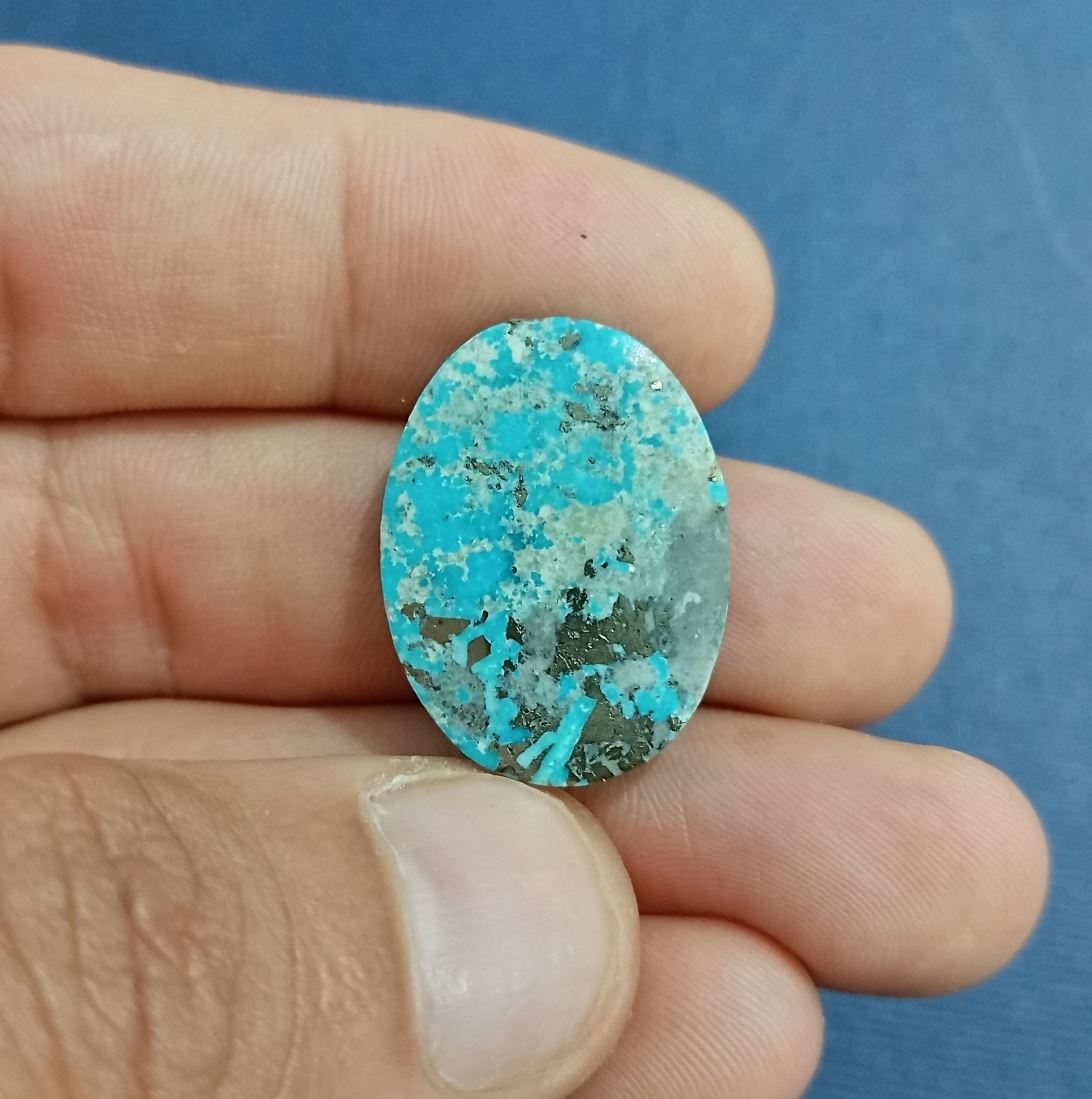 نگین فیروزه شجر طبیعی و درشت