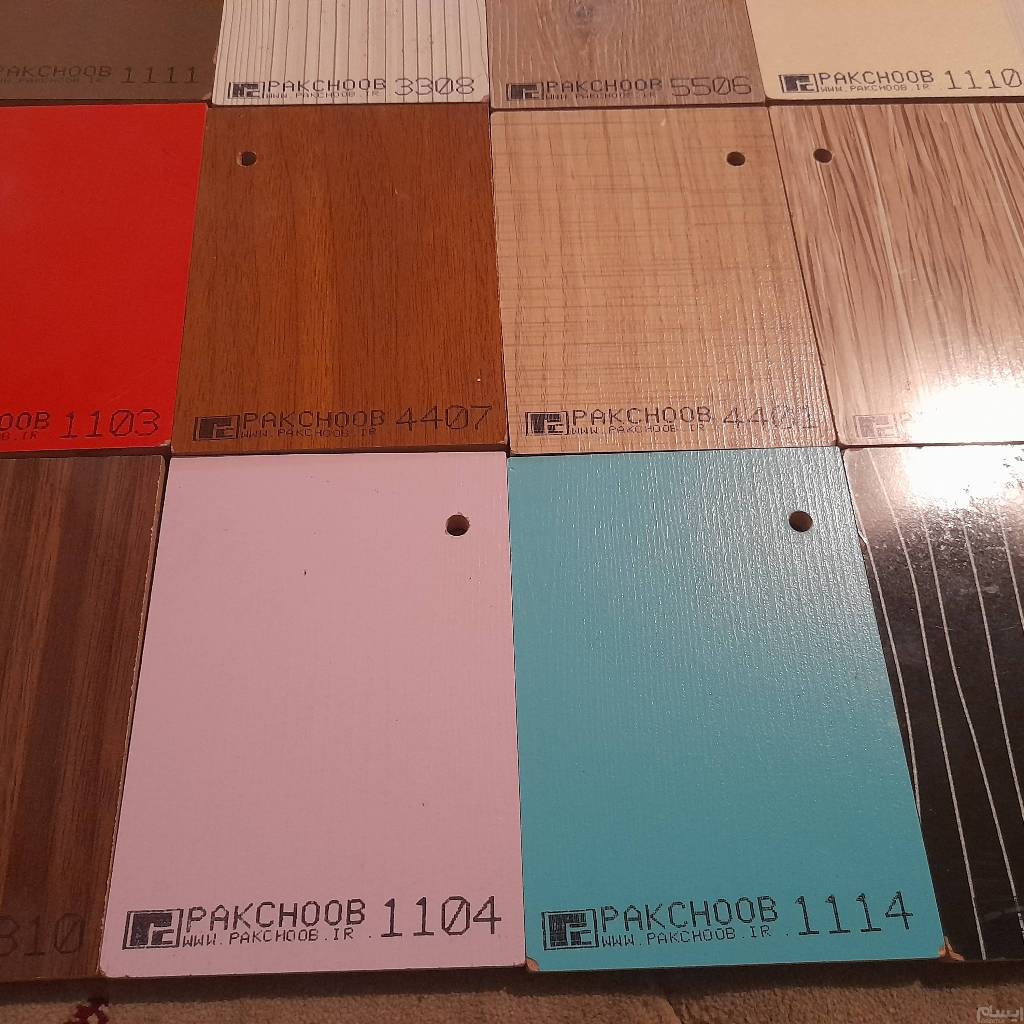 23 عدد چوب نمونه رنگ ام دی اف