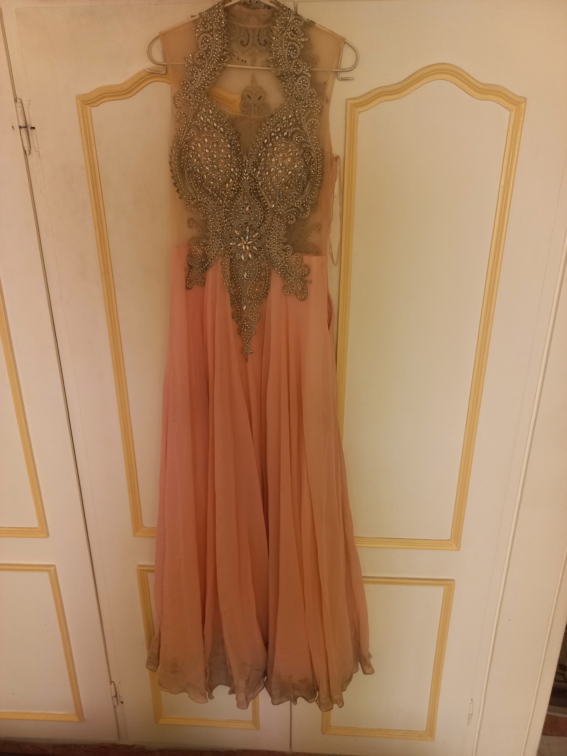 پیراهن مجلسی گل بهی