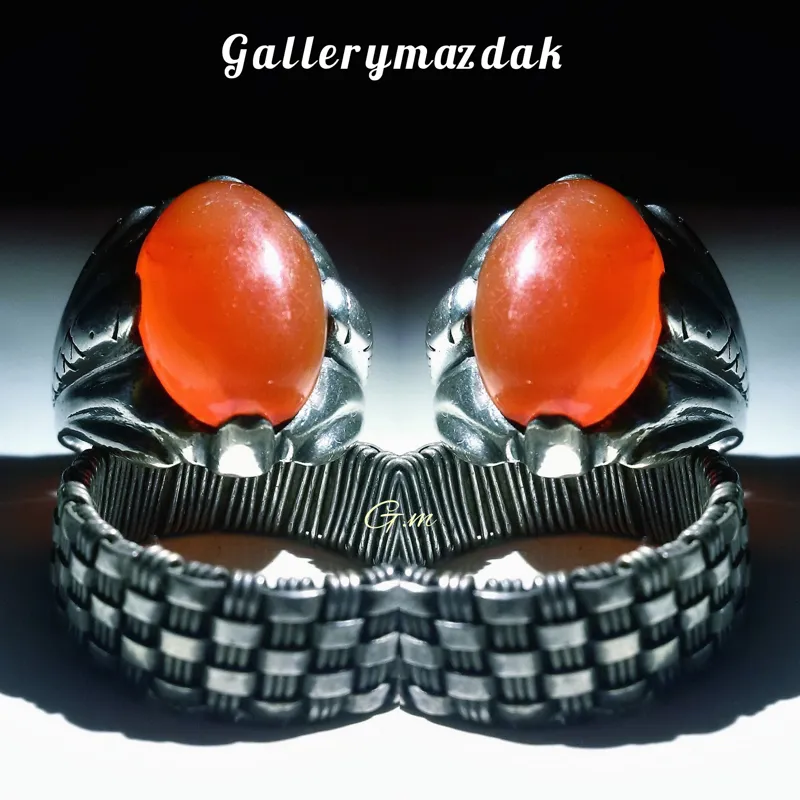 عقیق یمنی کهنه رکاب ممی
