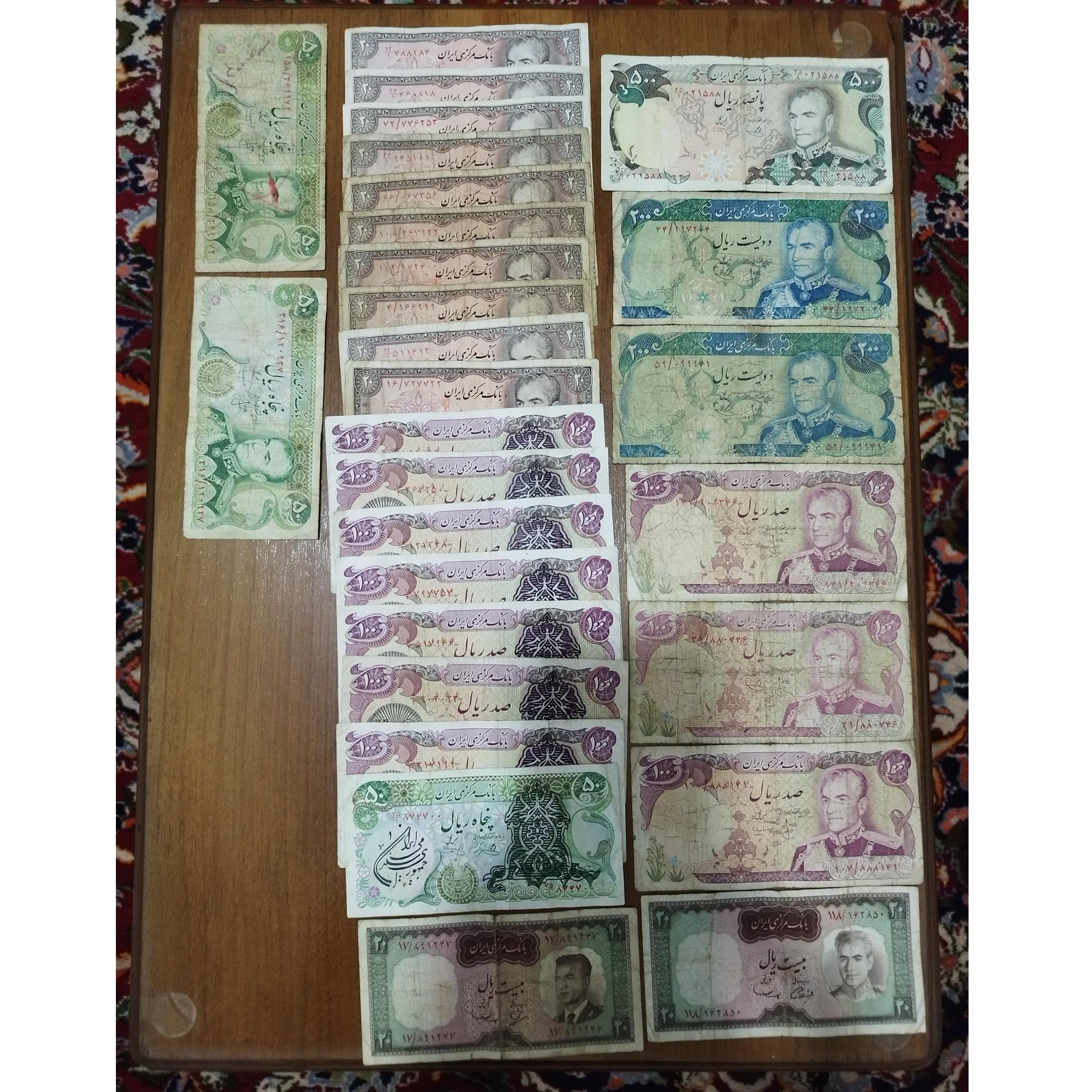 28 عدد اسکناس متنوع