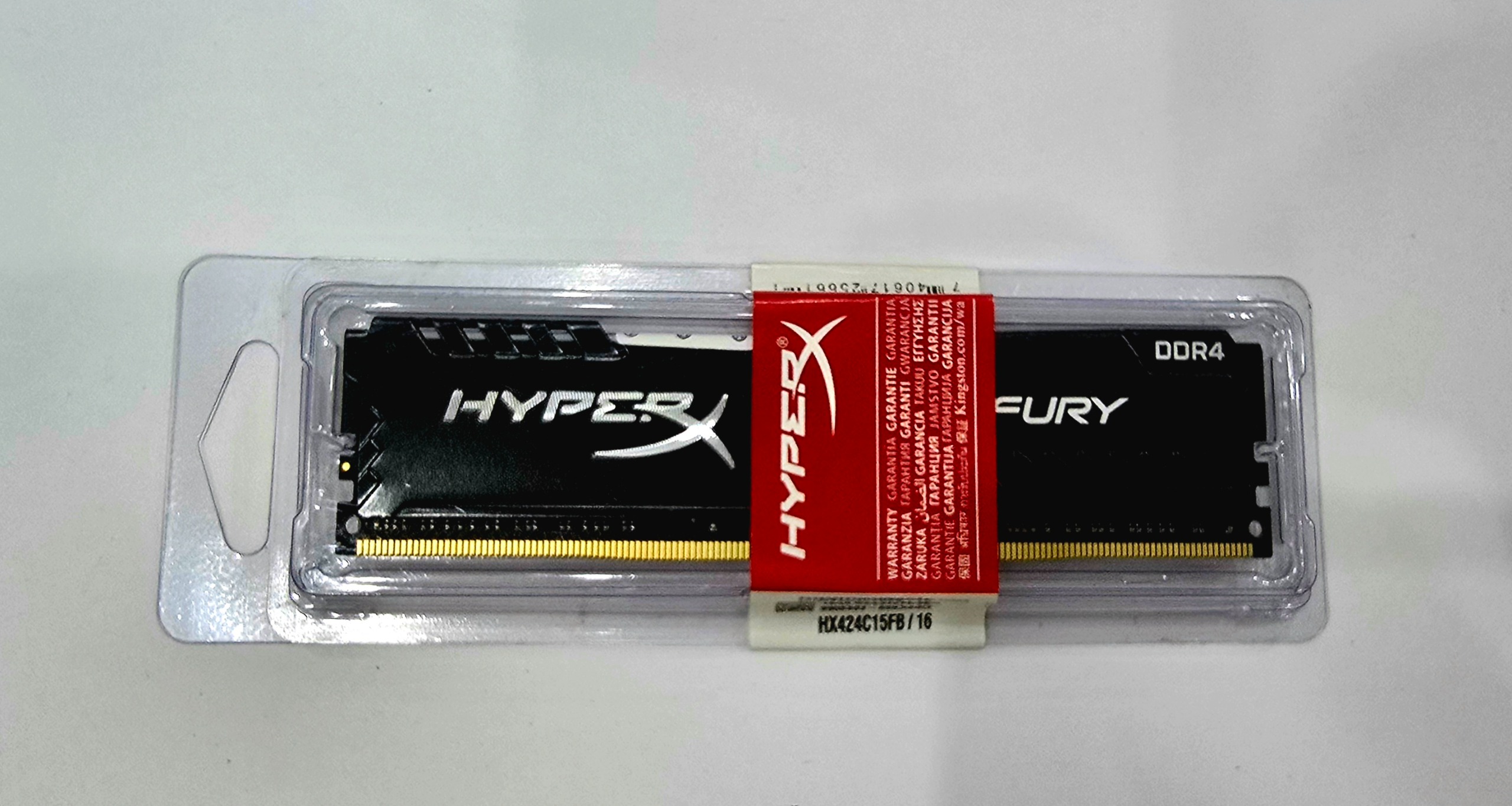 رم DDR4 تک کاناله هایپر ایکس مدل Fury 16 G