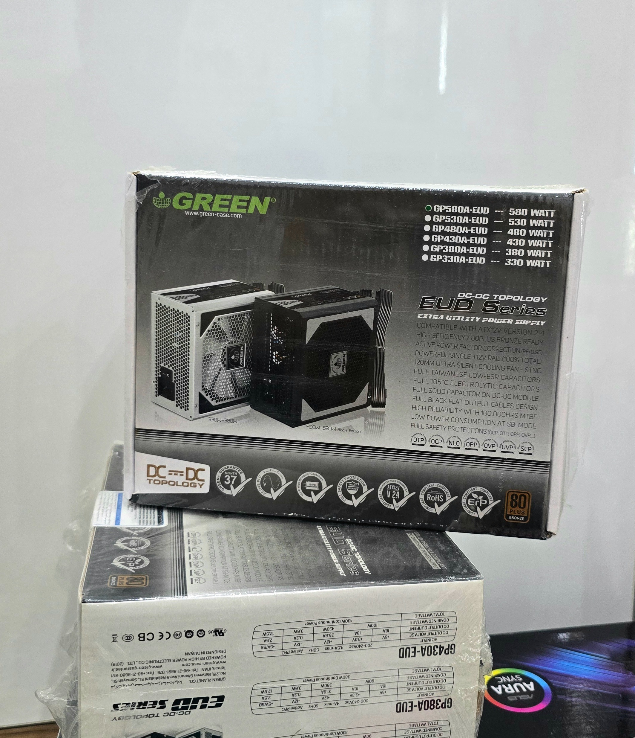 منبع تغذیه کامپیوتر گرین مدل GP580A-EUD