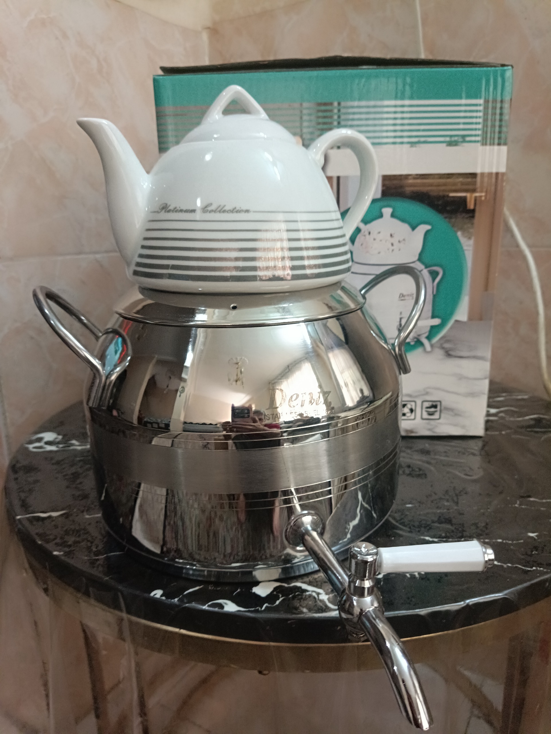 ست کتری قوری شیردار