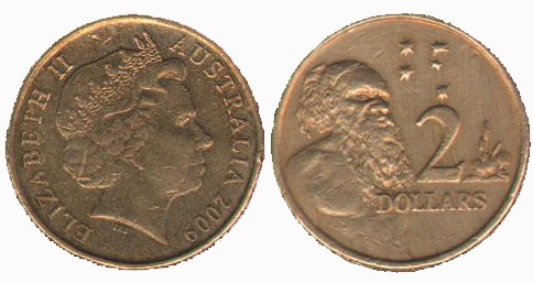 سکه در حد بانکی 2 دلار استرالیا - 2009