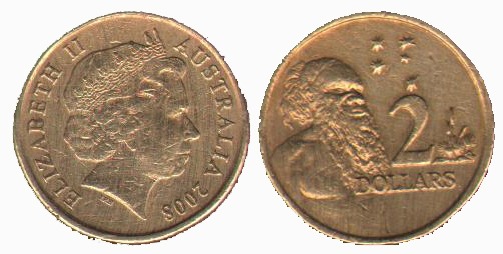 سکه در حد بانکی 2 دلار استرالیا - 2008