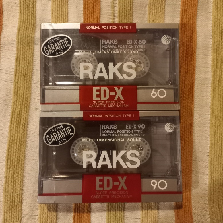 دو عدد نوار کاست خام 90 RAKS ED-X 60