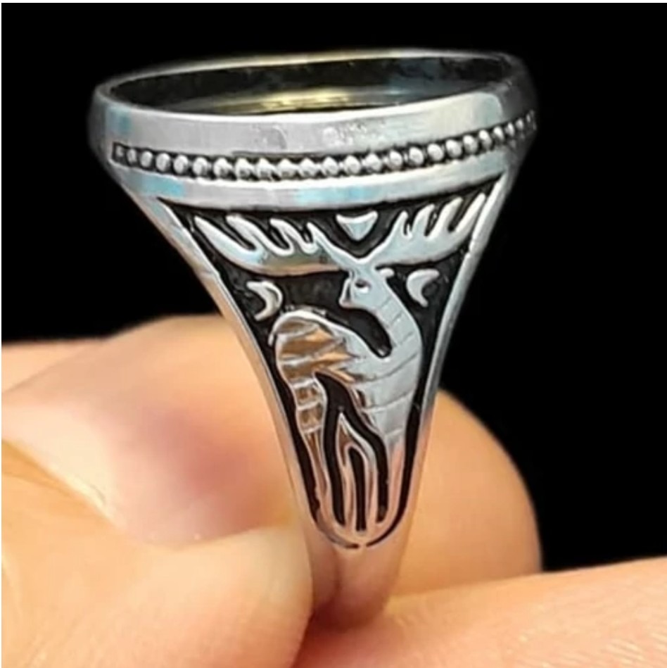 رکاب انگشتر باسایز نگین خور17در13 باسایز انگشت 59