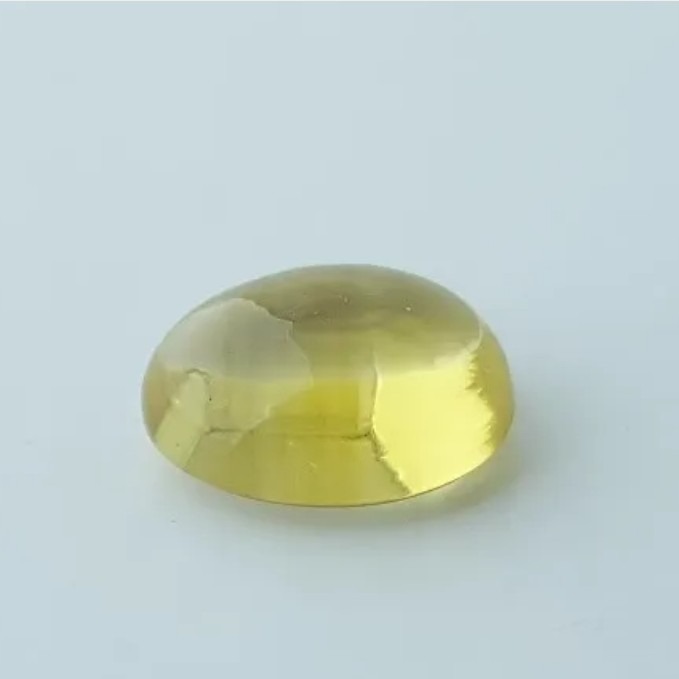 نگین سیترین کابوشن برزیلی معدنی و طبیعی