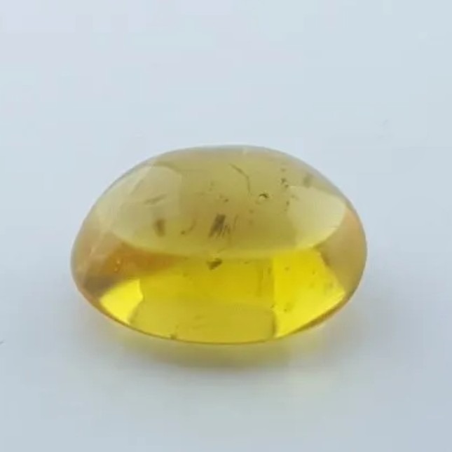 نگین سیترین برزیلی طبیعی و بدون بهسازی طلایی زیبا