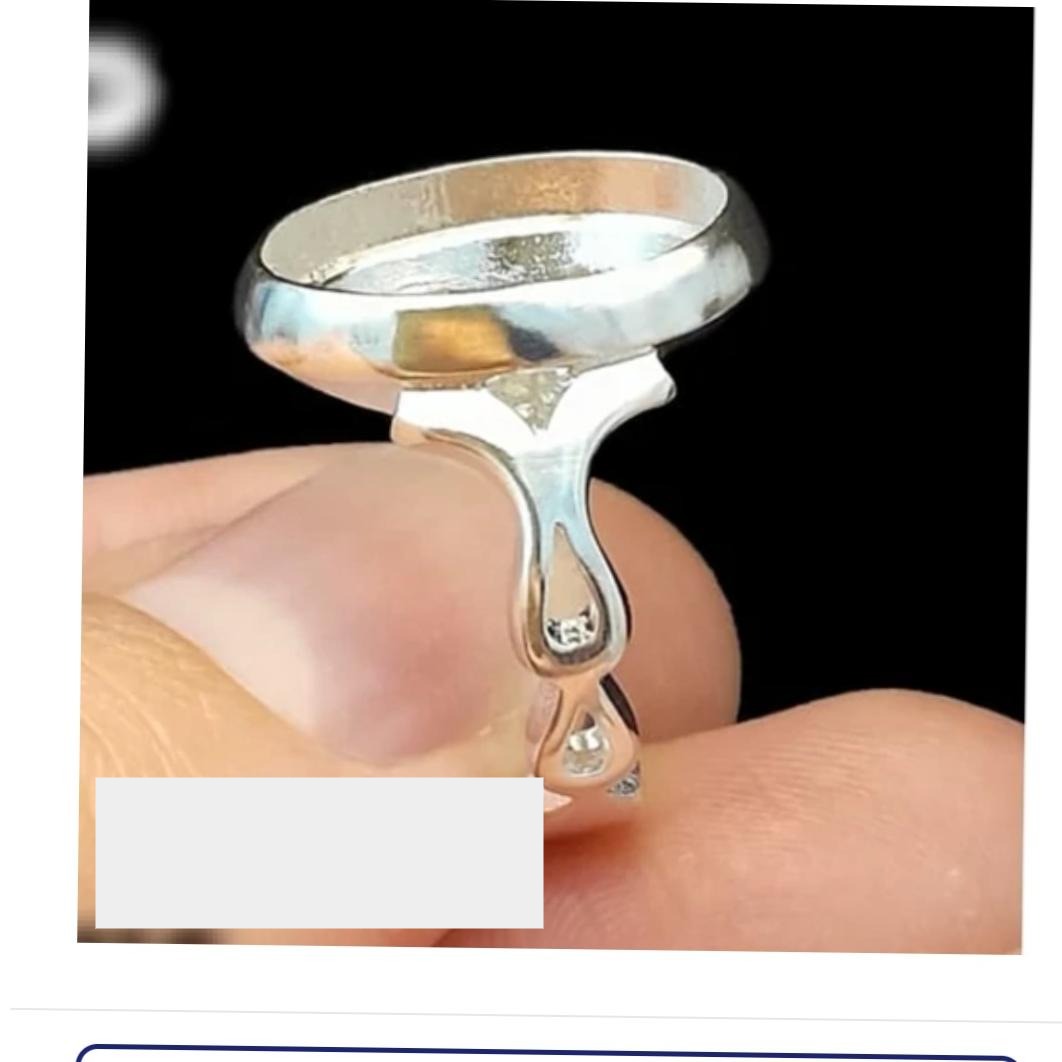 رکاب انگشتر مردانه ابعاد 19در14سایز60