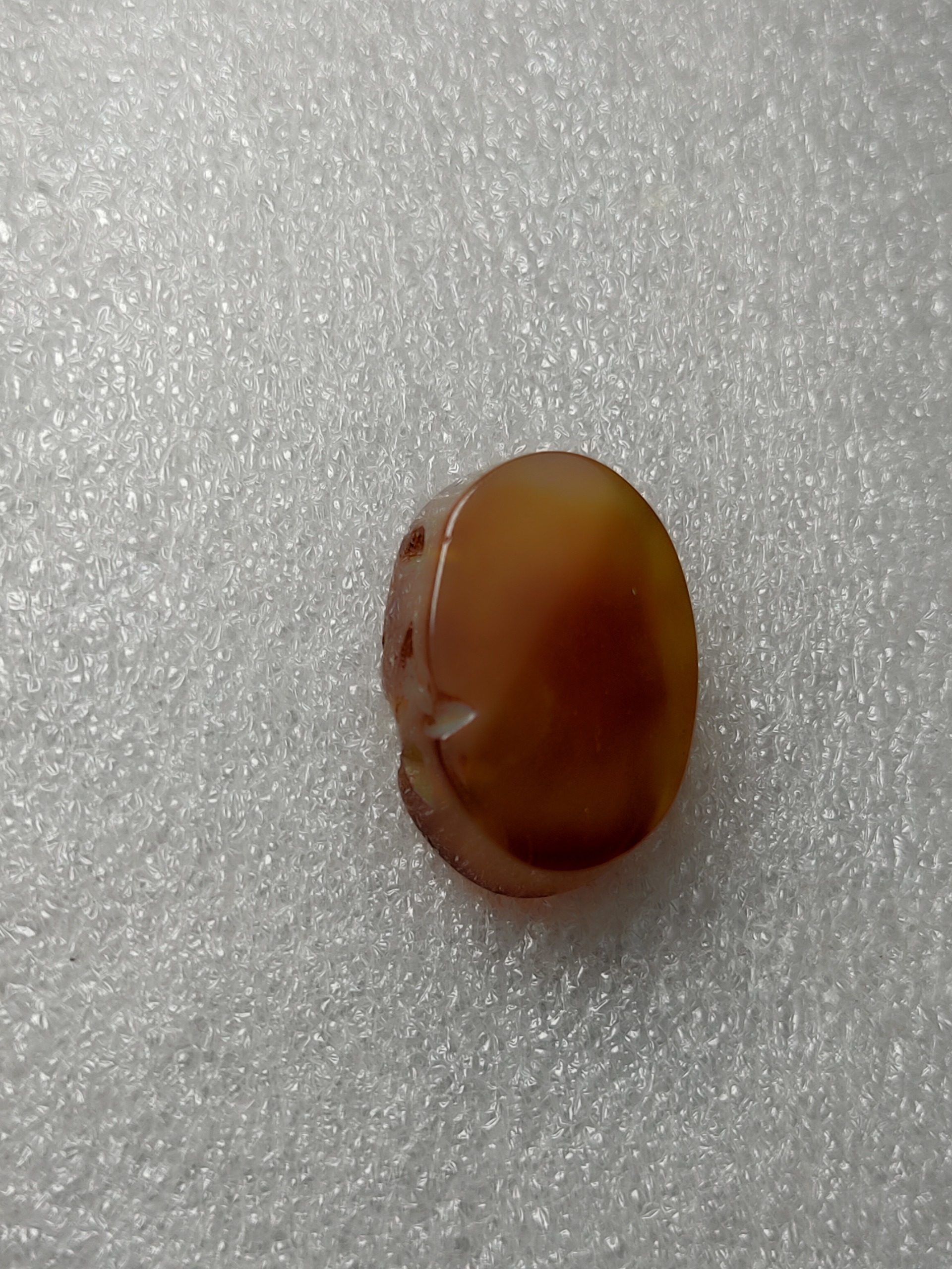 نگین عقیق پرتقالی طبع سرخ یمنی تراش یمن