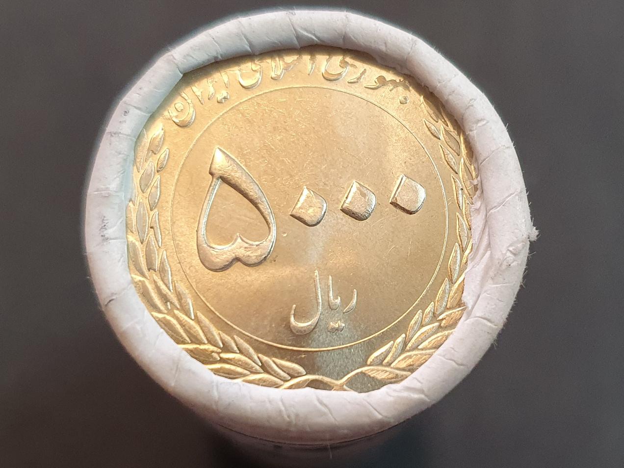 رول 40 عددی سکه 5000 ریال سال 1396