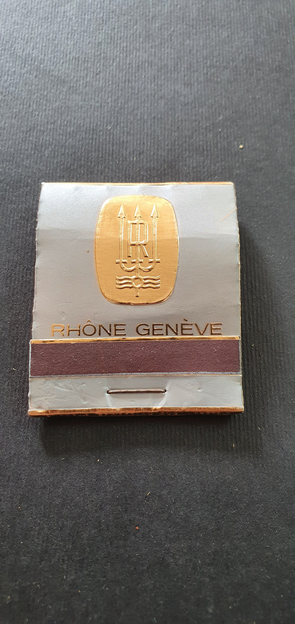 کبریت قدیمی خارجی هتل Rhone در ژنو سوئیس