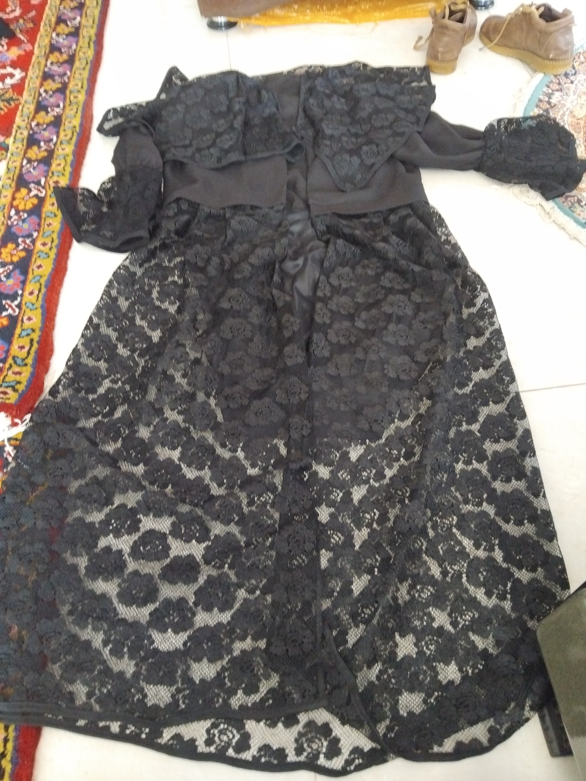 مانتو مجلسی سیاه