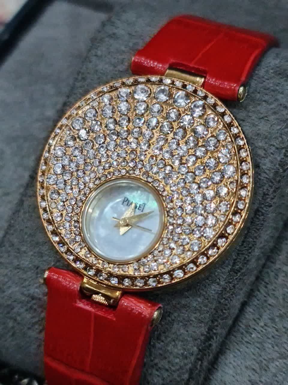 ساعت فول نگین زنانه موتور ژاپن برند Piaget