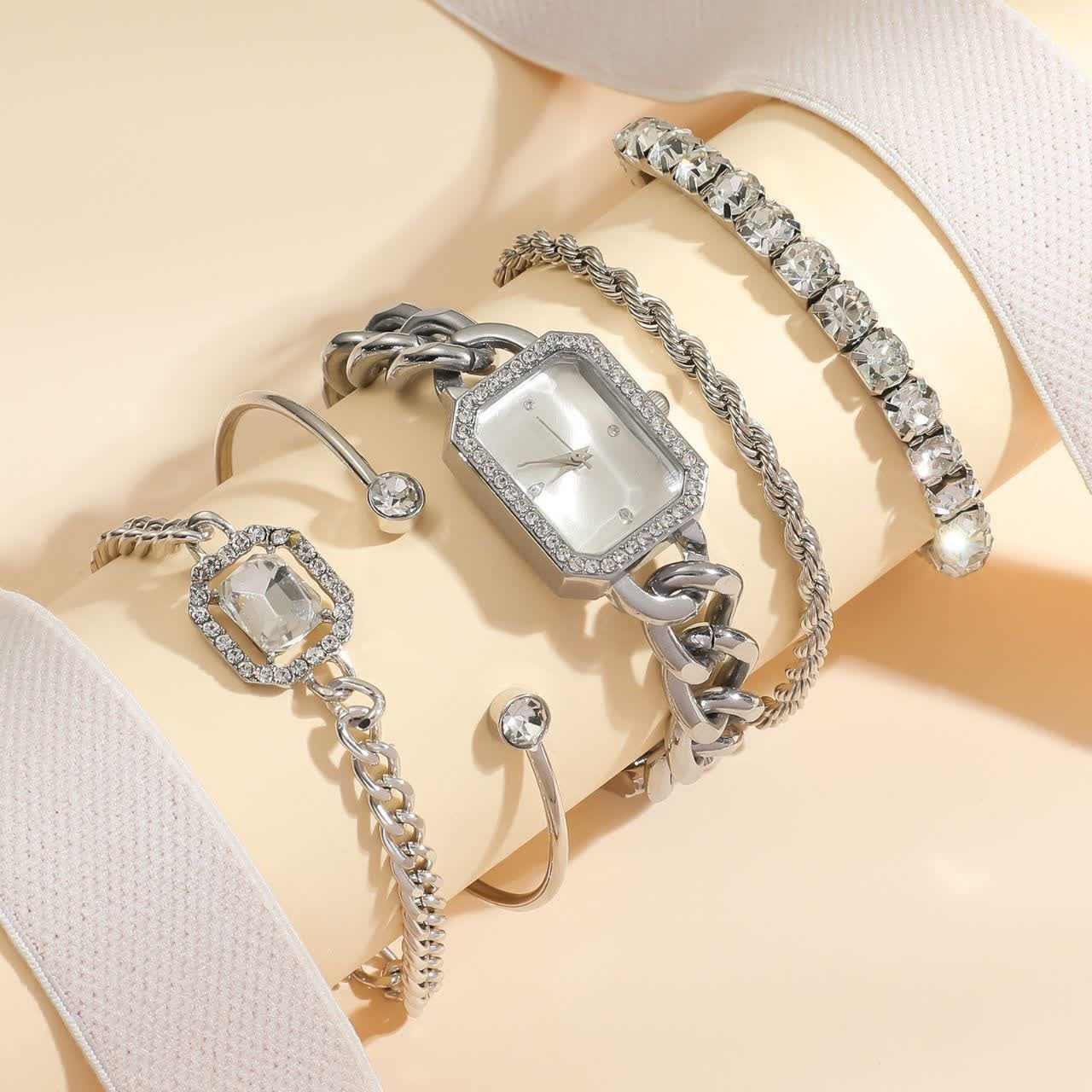 ست ساعت و دستبند زنانه لوکس و مجلسی