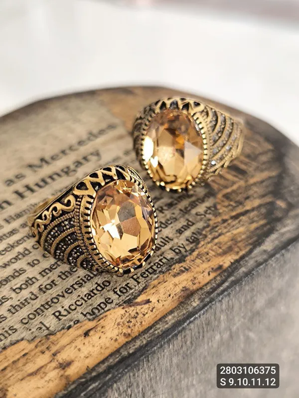 انگشتر استیل نگین عقیق