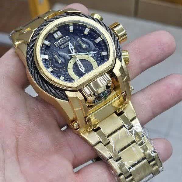 INVICTA ضدآب استیل رنگ ثابت شیشه کریستال