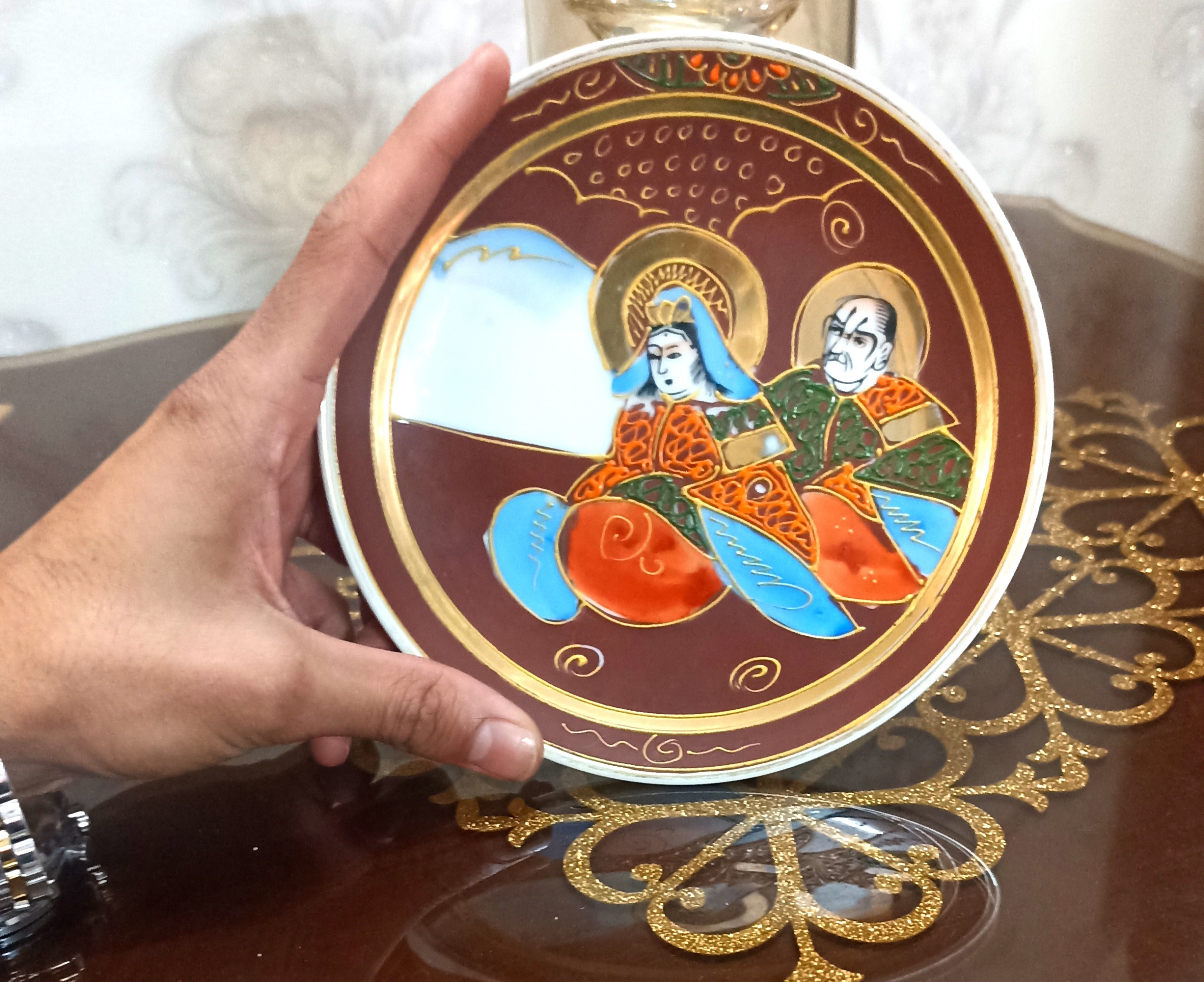 دیوار کوب نقاشی طلاکوب هدیه