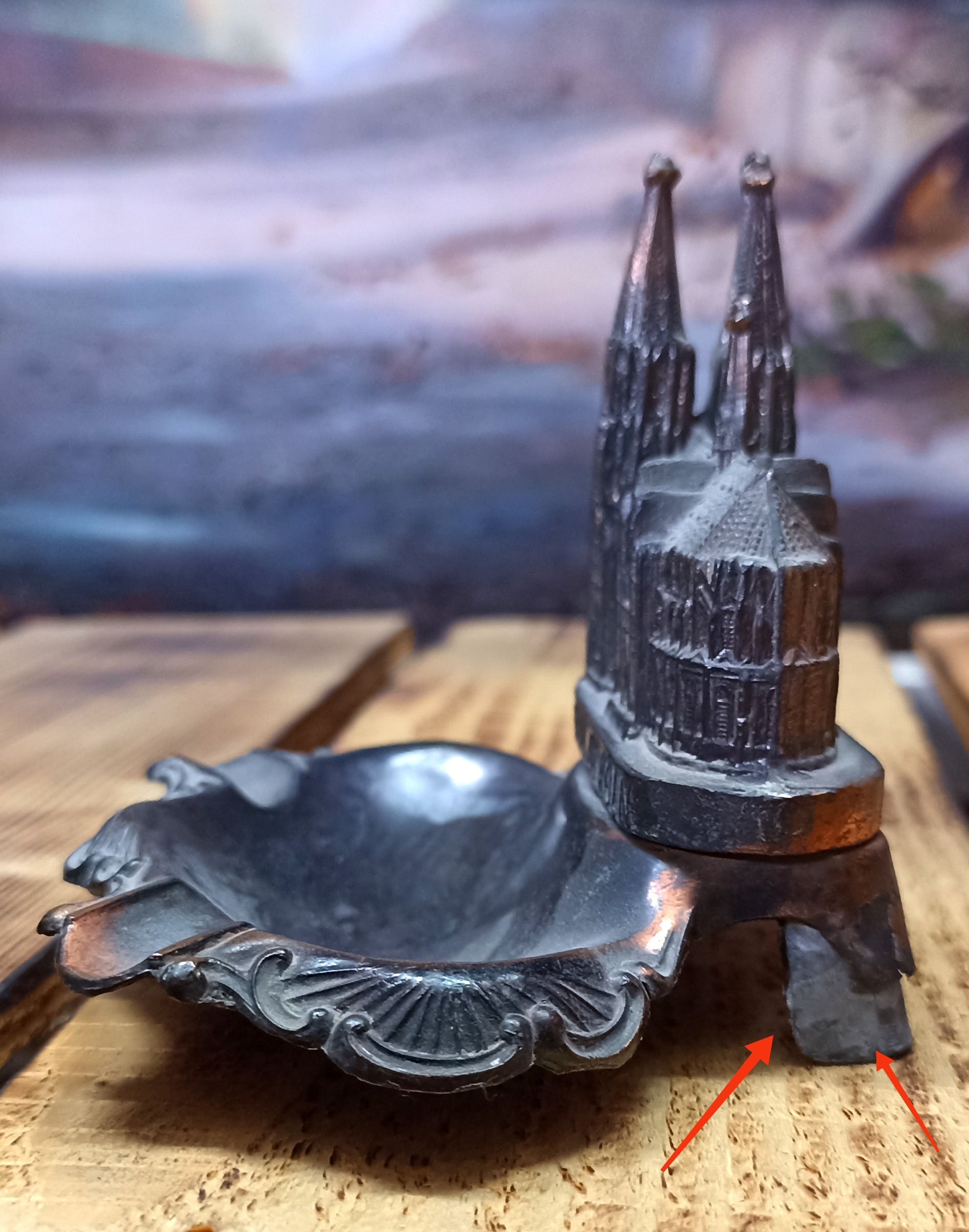 زیرسیگاری اروپایی آنتیک و عتیقه فوق کلکسیونی