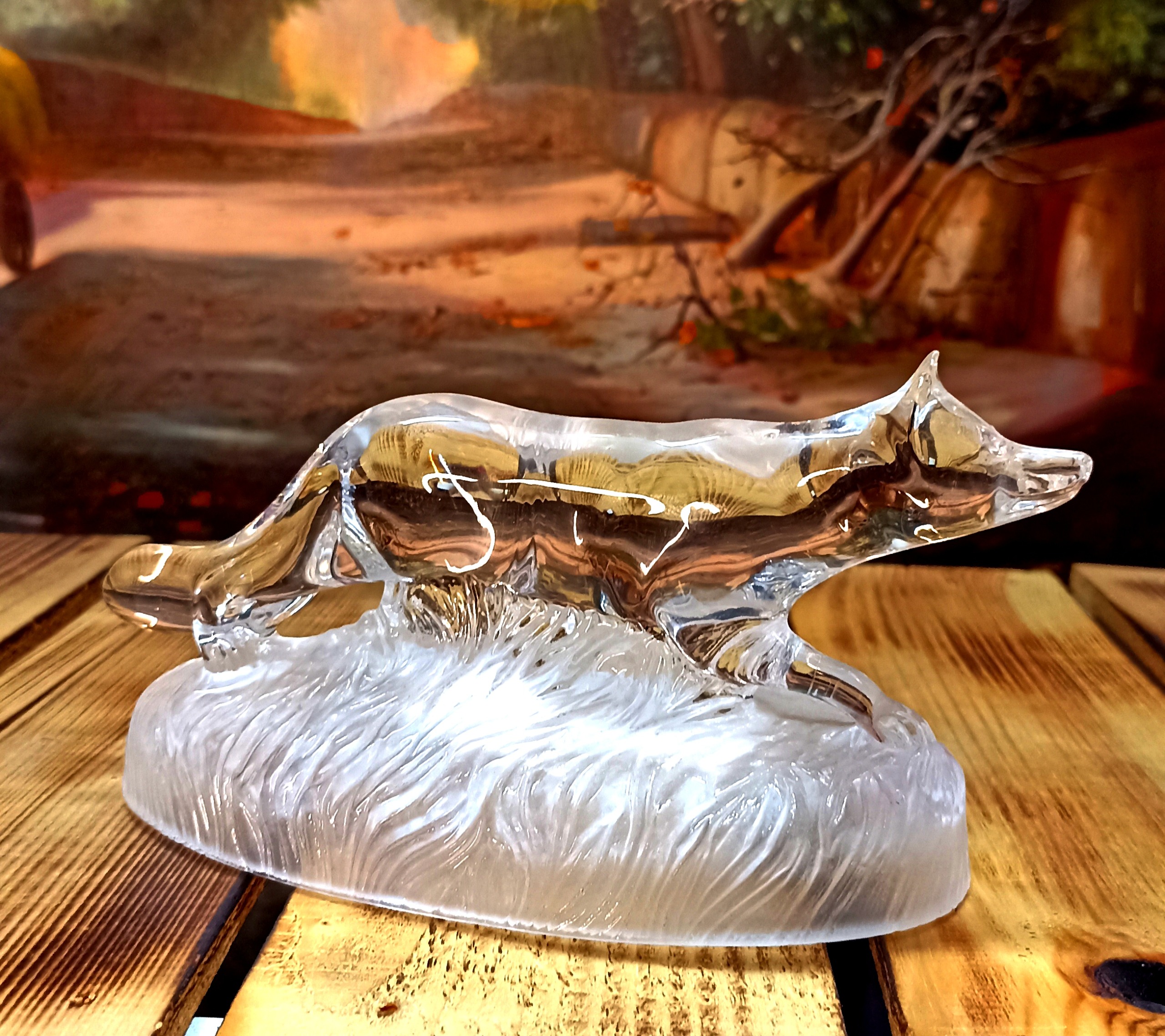 مجسمه لاکچری کریستال خالص اروپایی قدیمی