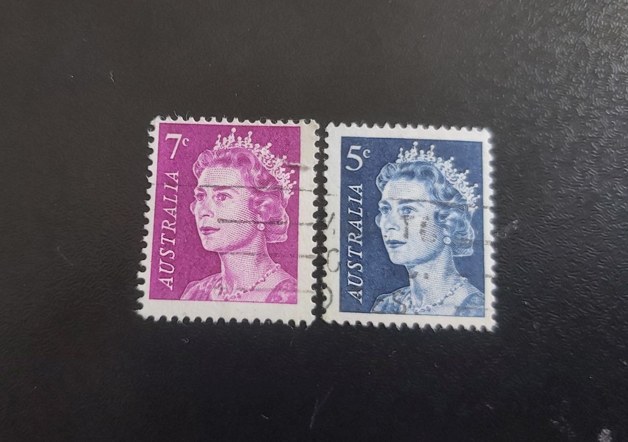 2عدد تمبرباطله استرالیا سال 1967 و 1971