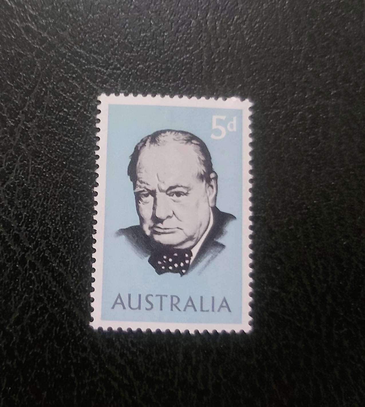 تمبر باطل نشده استرالیا تصویر وینستون چرچیل