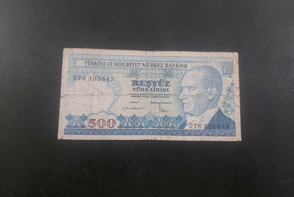 اسکناس 500 لیر قدیم ترکیه